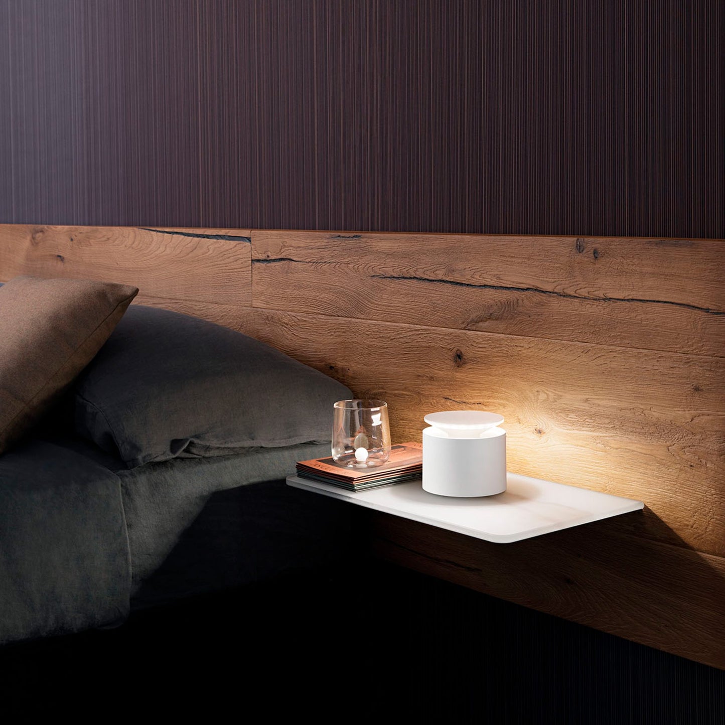 Push-Up LED Bordlampe Antrazite