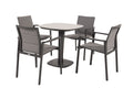 Cortina Bistro Sett 4 Antrazite