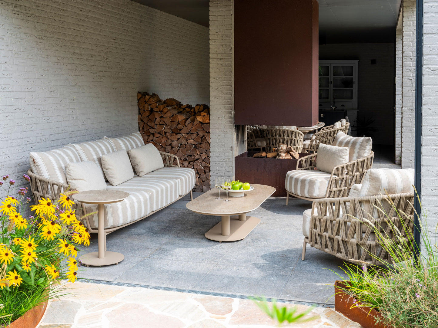 Boaz Loungebord Latte 150cm