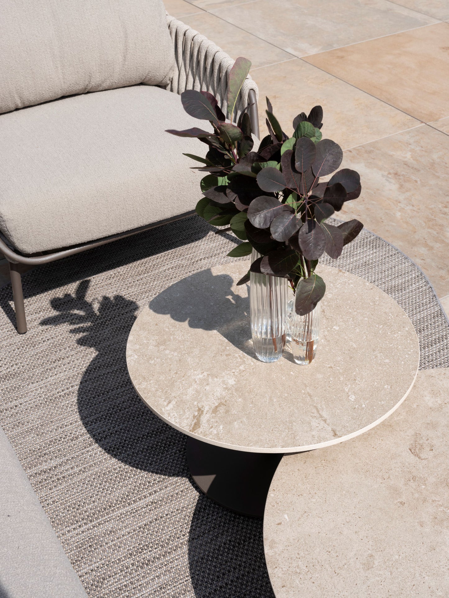 Boaz Loungebord Latte 80cm