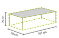 Premium Møbeltrekk Bord 300 cm