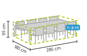 Premium Møbeltrekk Spisegruppe 280x180cm - Drømmemøbler
