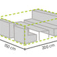 Premium Møbeltrekk Hagegruppe 200x150cm - Drømmemøbler