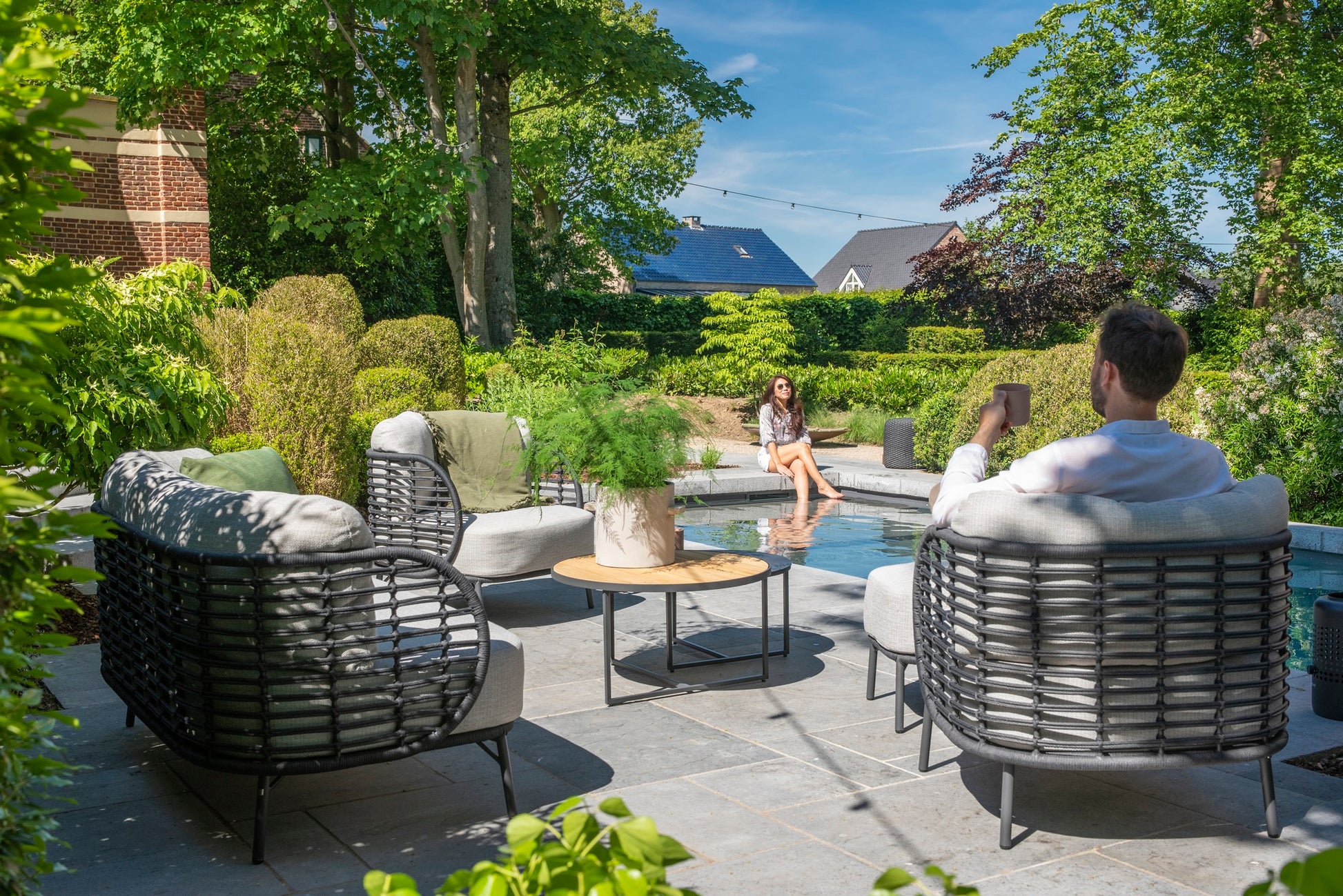 Fabrice Hagegruppe 3+2 Salg - Drømmemøbler