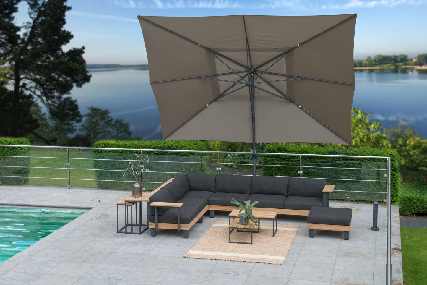 Hacienda Parasoll Antrazite 300x400 - Drømmemøbler